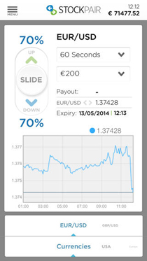 StockPair App Screenshot 1