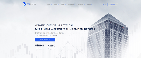 ETFinance Screenshot